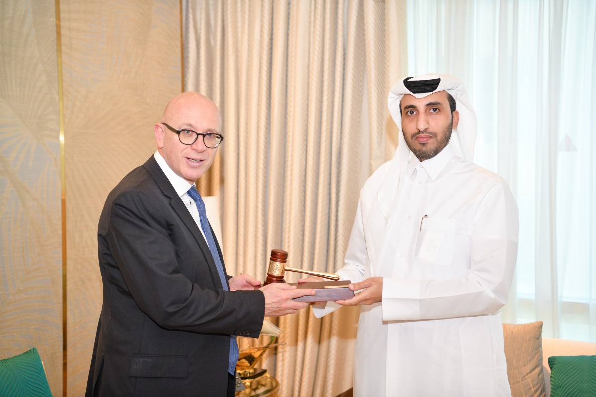 Lord Wolfson and Faisal Rashid Al Sahouti during the event.