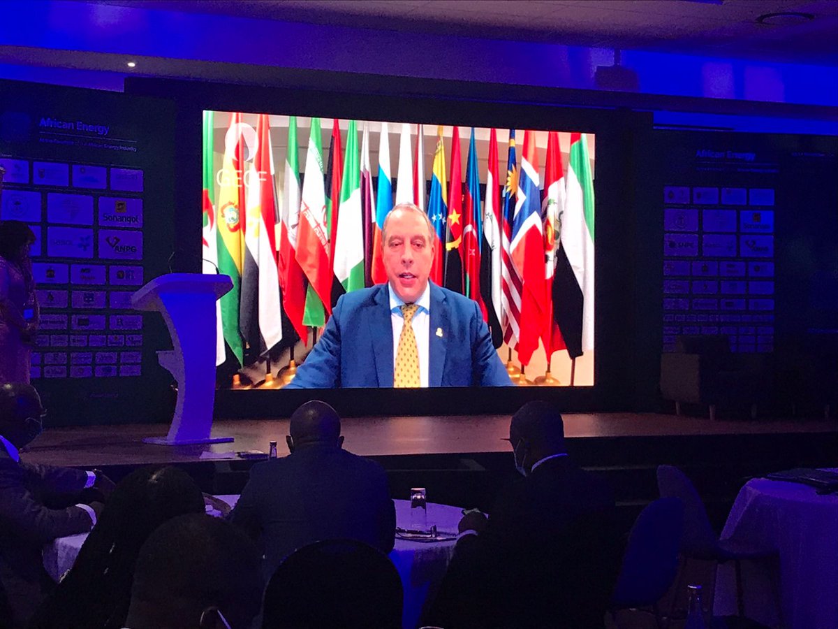 Yury Sentyurin, Secretary General of the Gas Exporting Countries Forum, addressing African Energy Week.