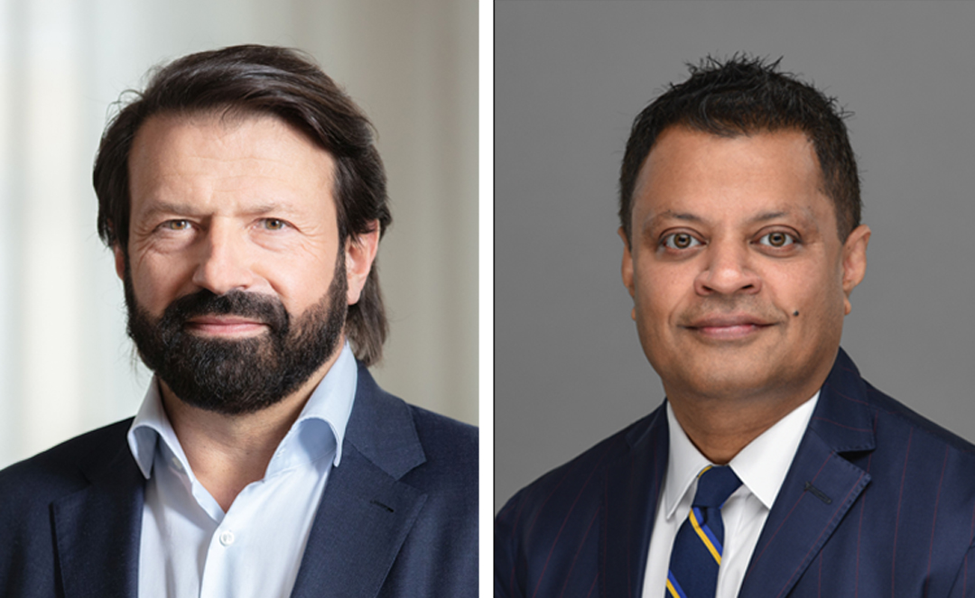 Christophe Gaussin, CEO of Gaussin Group (left) and Ranjeev Menon, Group CEO of GWC (right)