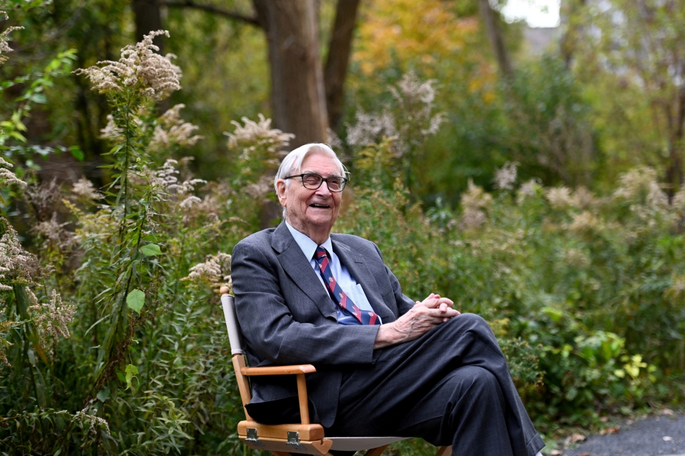 File photo: American biologist EO Wilson poses for a portrait in Lexington, Massachusetts, U.S., October 21, 2021. Reuters/Gretchen Ertl/File Photo