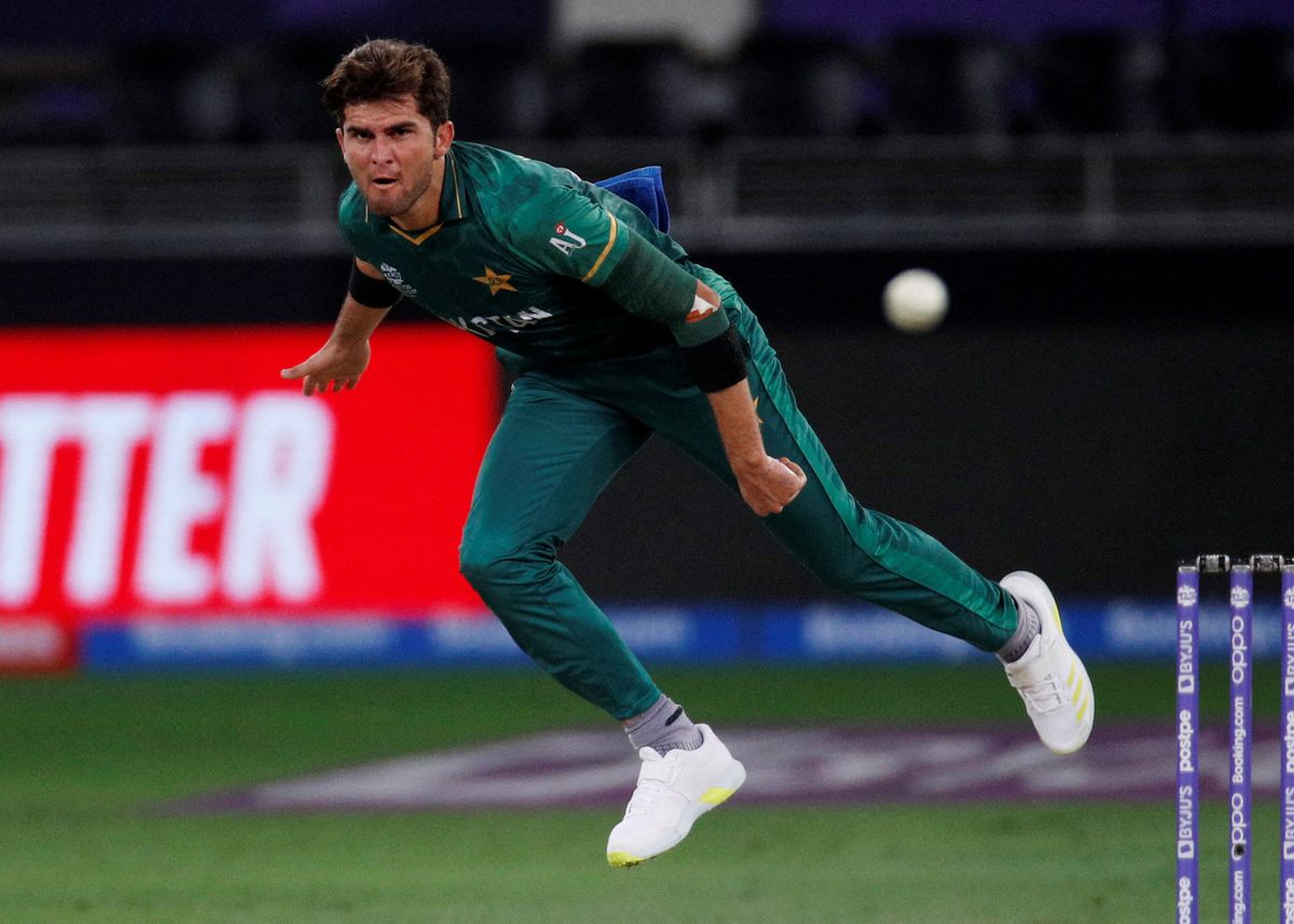 FILE PHOTO:Pakistan's Shaheen Afridi reacts REUTERS/Hamad I Mohammed/File Photo
