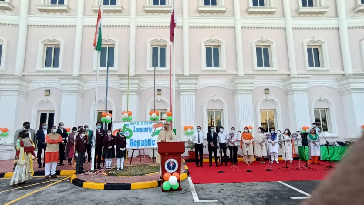 Officials during the celebration.