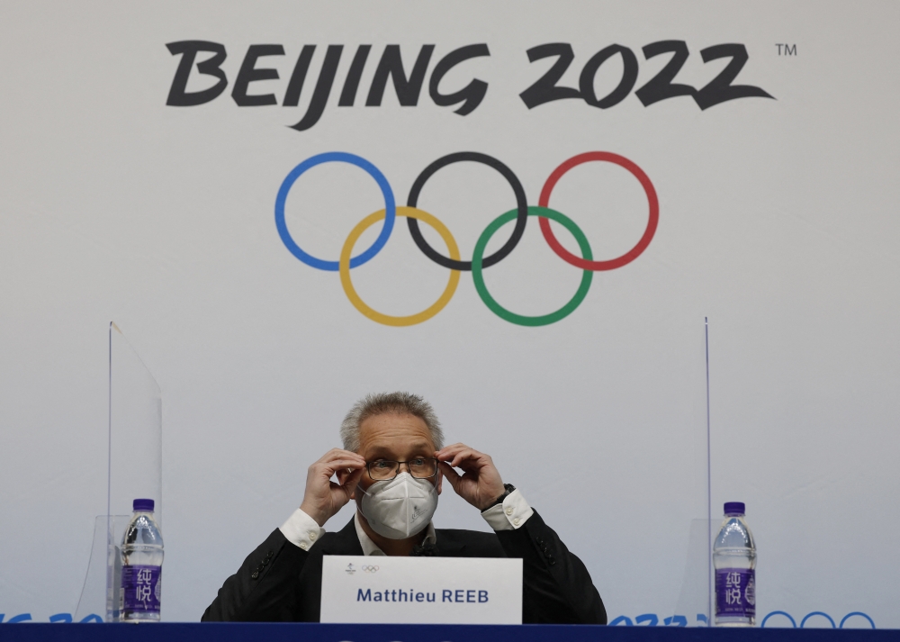 CAS (Court of Arbitration for Sport) Director general Matthieu Reeb makes an announcement regarding Russian figure skater Kamila Valieva. Reuters/Tyrone Siu