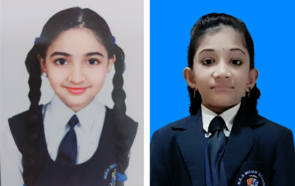 Daina Mariam Renish (left), and Aaesha Fathima Basheer.
