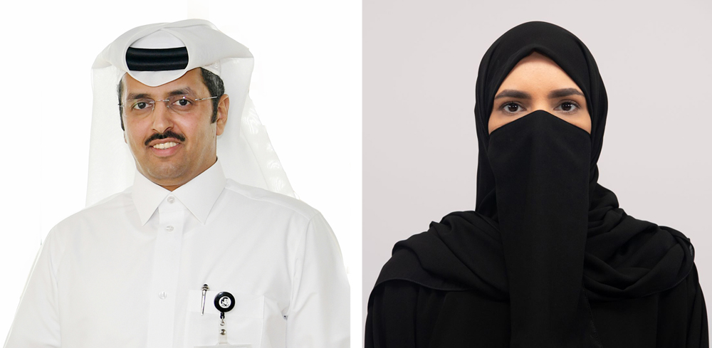 From left: Saif Ali Al Kaabi and Sheikha Ahmed Basahal