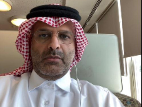 QICCA Board Member for International Relations Sheikh Dr. Thani bin Ali Al Thani, during the webinar, recently. 