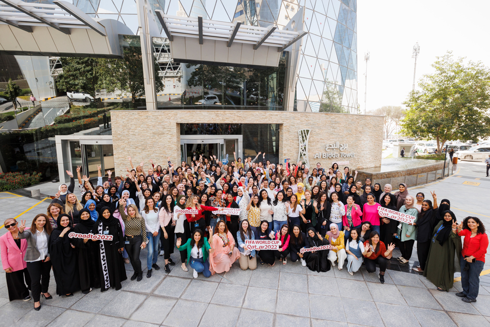 Women emoloyees at the Supreme Committee for Delivery & Legacy.