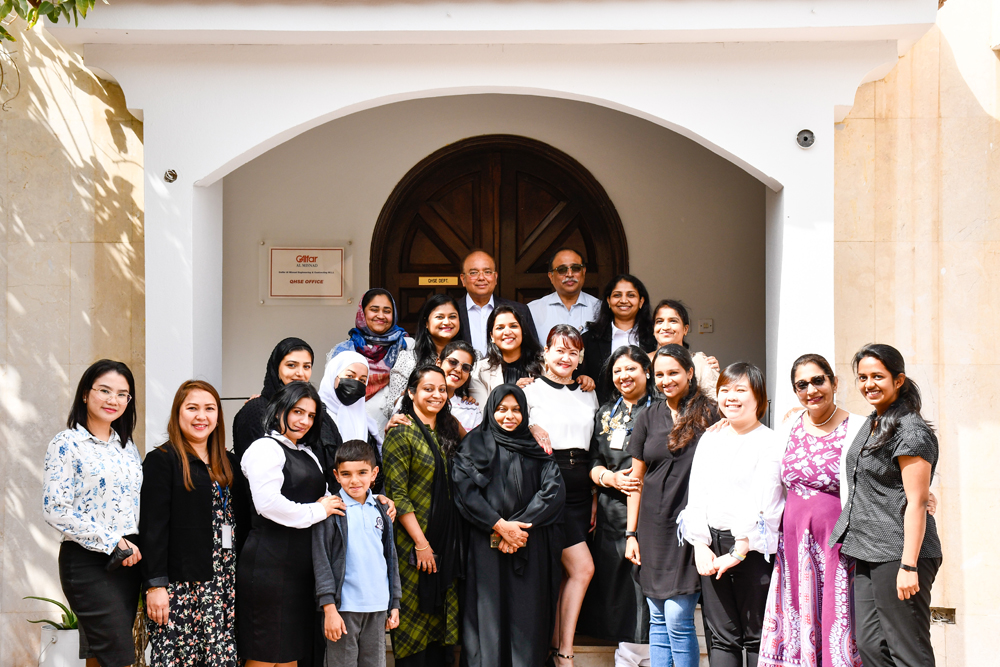 Galfar Al Misnad's employees at the celebration.