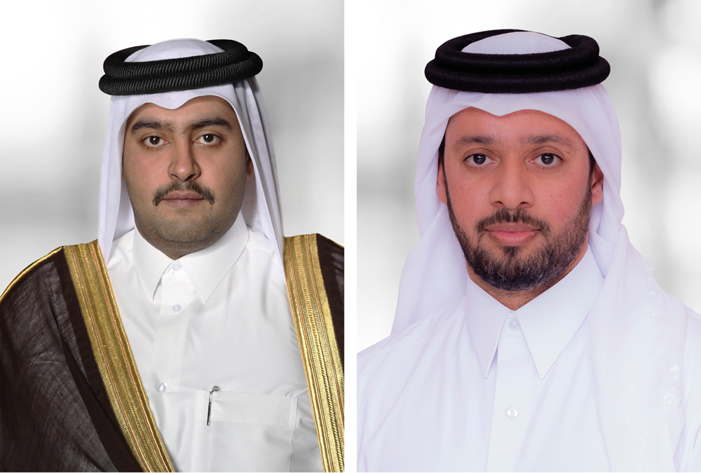 From left Sheikh Mohammed bin Hamad bin Jassim Al Thani, Dukhan Bank Chairman & Managing Director and Khalid Al Subeai, Dukhan Bank CEO 