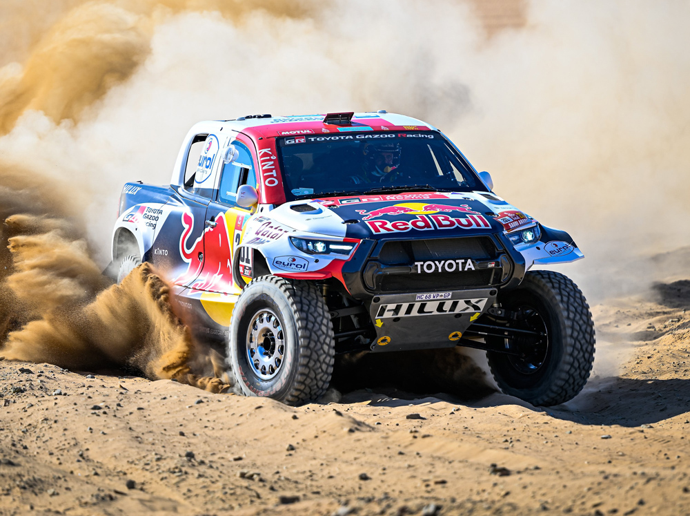 Qatar's Nasser Saleh Al Attiyah in action in this file photo. Al Attiyah, Yazeed Al Rajhi, Yasir Seaidan and Miroslav Zapletal top the FIA T1 entry.