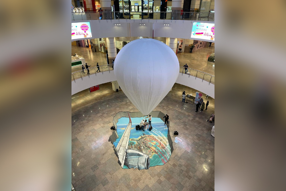 The Fun Balloon Ride at Ezdan Mall.