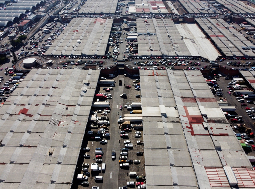 A view of Central de Abastos, one of the world's largest wholesale market complexes, in Mexico City, Mexico, July 13, 2020. REUTERS/Carlos Jasso/File Picture