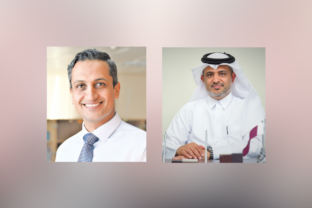 Dr. Hezam Al Awah (R), Musa Abu Huzaima