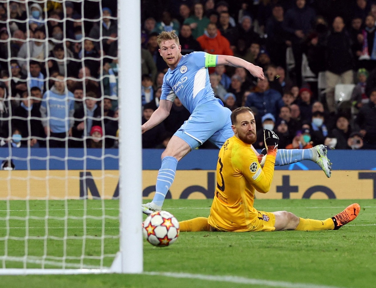 Manchester City's Kevin De Bruyne scores their first goal REUTERS/Phil Noble TPX IMAGES OF THE DAY
