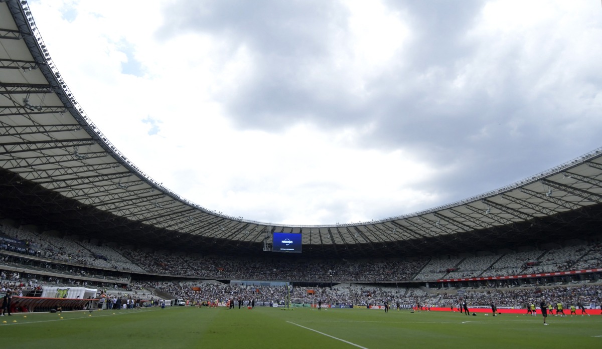 General view inside the stadium before the match REUTERS/Washington Alves