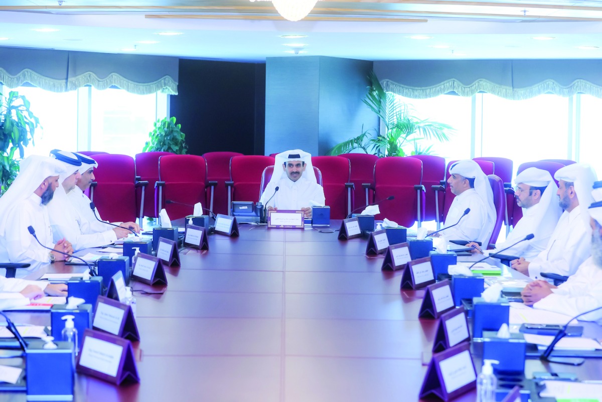Minister of State for Energy Affairs H E Saad bin Sherida Al Kaabi chairing the meeting.