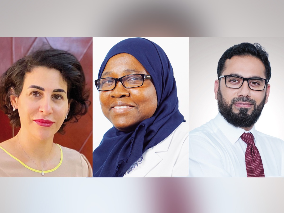 From left: Dr. Sazgar Hamad, Dr. Zainab Imam and Dr. Ovais Wadoo