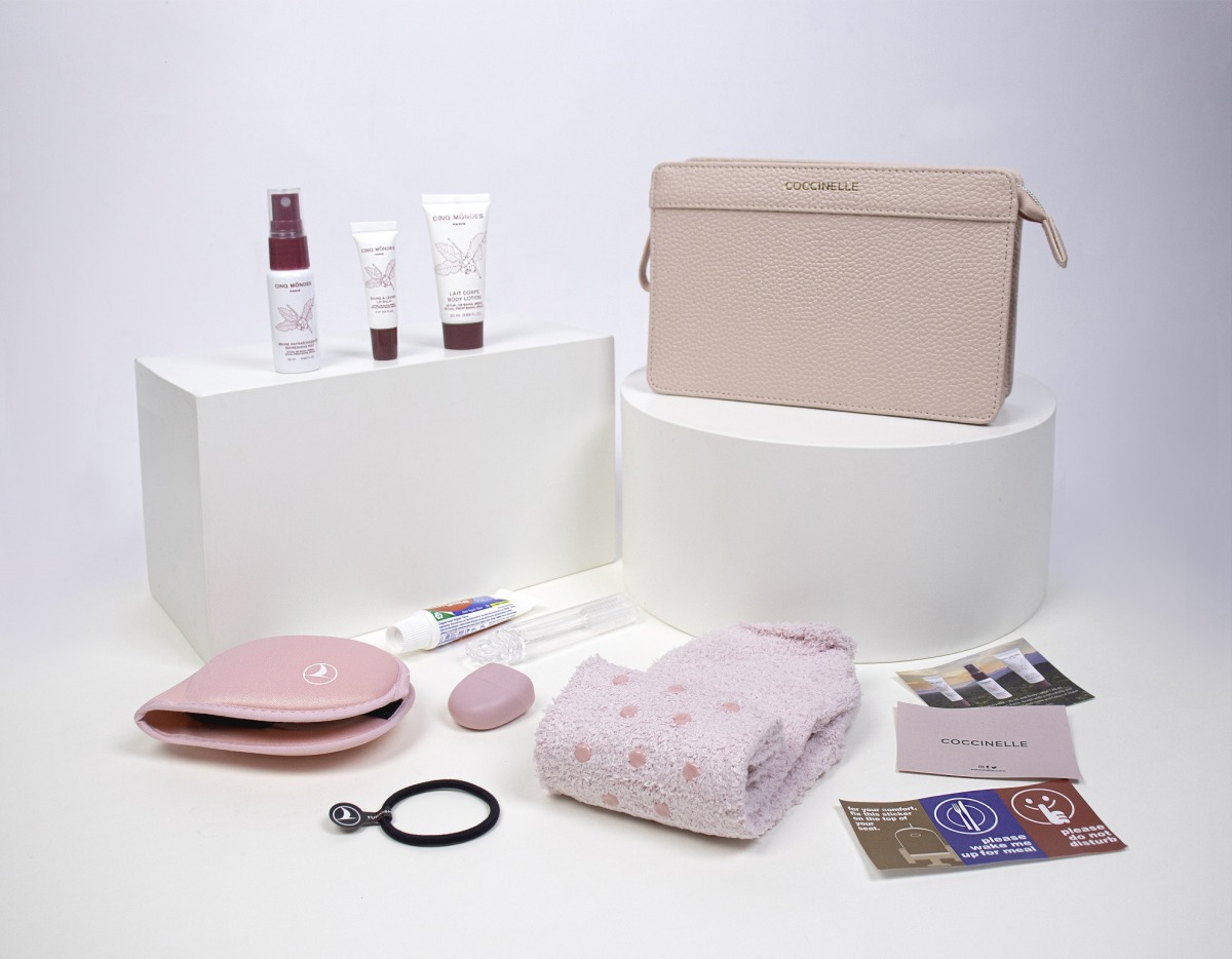 The new travel kits at Turkish Airlines