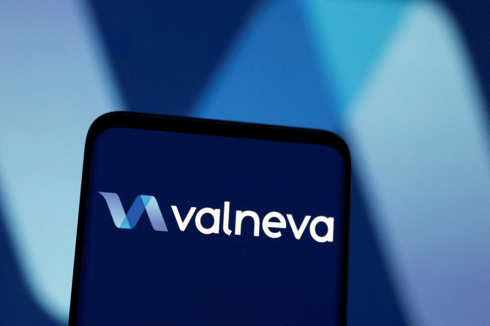 Valneva logo is seen displayed in this illustration taken, May 3, 2022. REUTERS/Dado Ruvic/Illustration/File Photo
