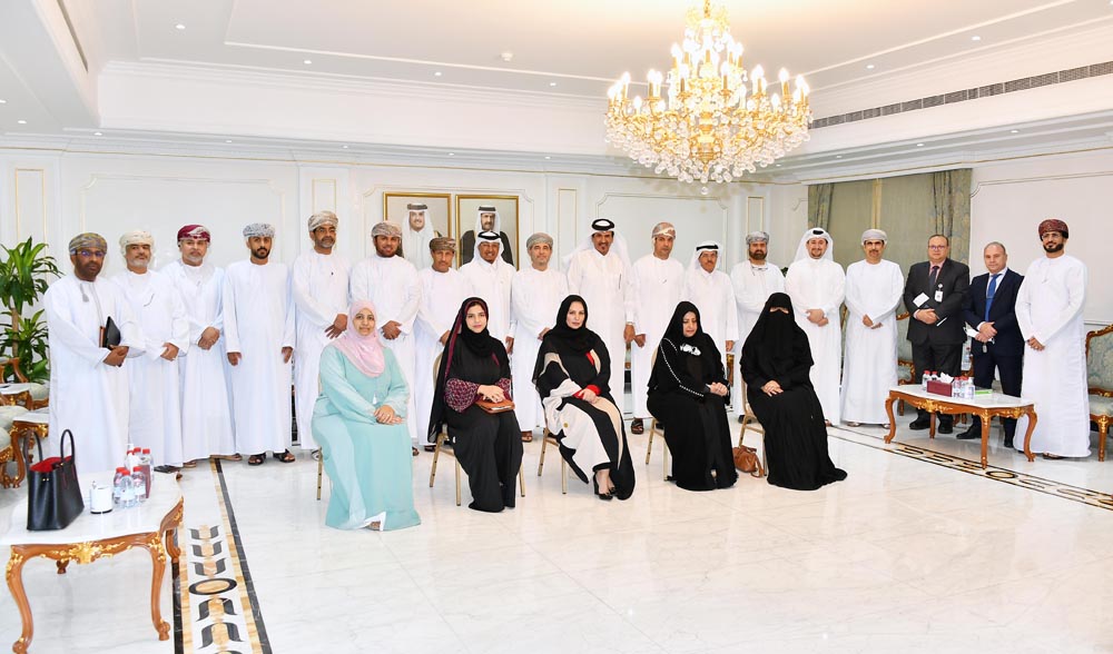 Members of Qatar Chamber with delegation from the Oman Chamber of Commerce and Industry (OCCI) Education Committee.
