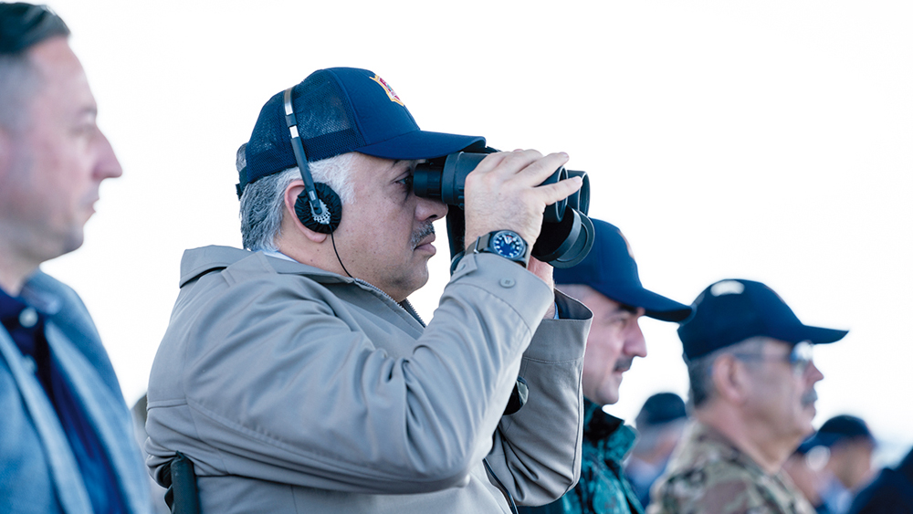 Deputy Prime Minister and Minister of State for Defence Affairs H E Dr. Khalid bin Mohammed Al Attiyah witnessing the conclusion of EFES 2022 exercise in Izmir, Turkiye.
