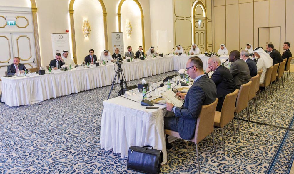 Participants during the 
Al Attiyah Foundation CEO Roundtable yesterday. 