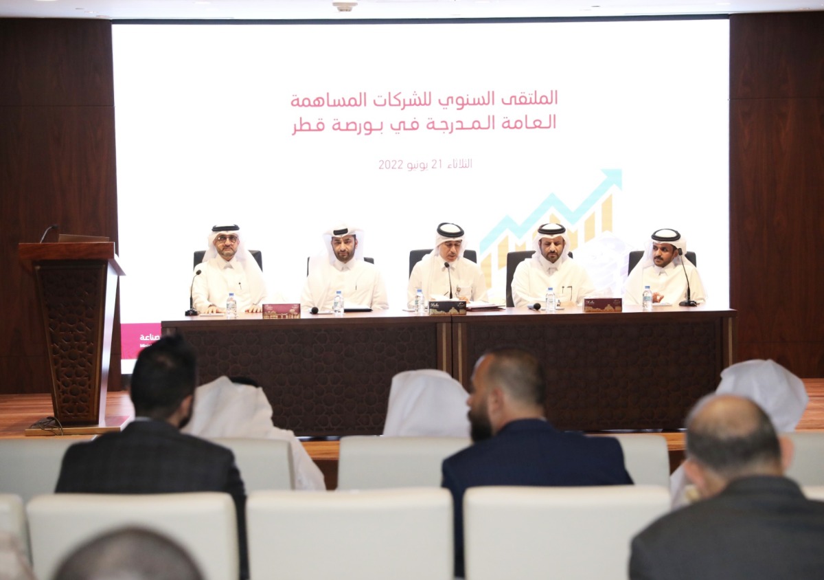 Officials during the annual forum for public shareholding companies.