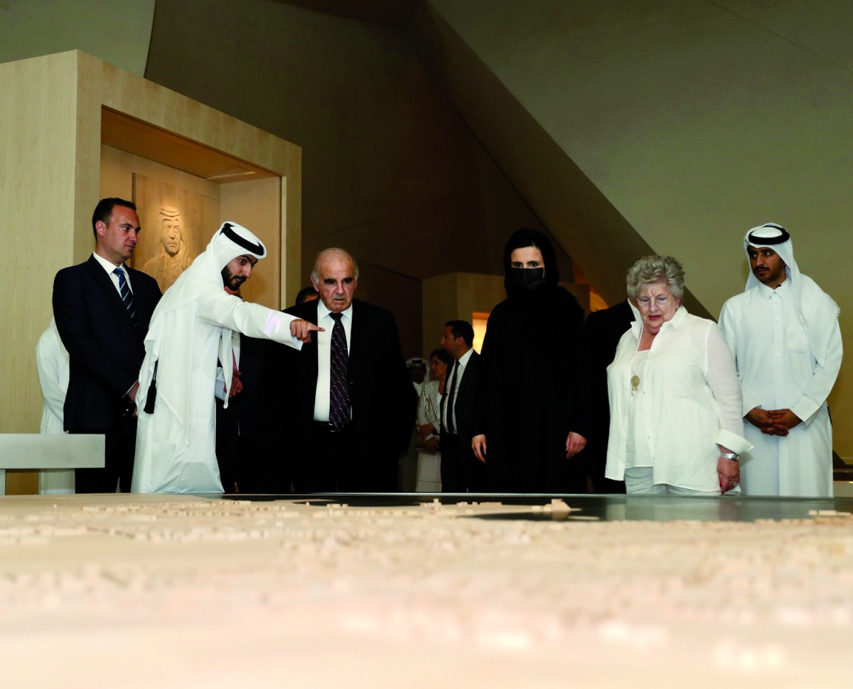 President of the Republic of Malta H E George Vella and the accompanying delegation visiting the National Museum of Qatar (NMoQ), yesterday.