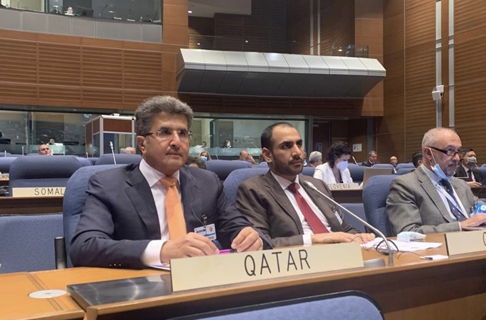 Qatar Civil Aviation Authority official Mohammed Faleh Al Hajri attending the high-level meeting in Montreal, Canada.