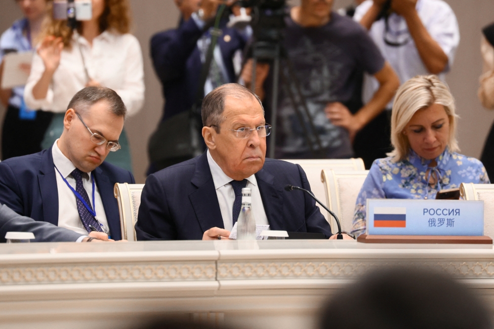 Russian Foreign Minister Sergei Lavrov attends a session of the Foreign Ministers Council of the Shanghai Cooperation Organization (SCO) in Tashkent, Uzbekistan July 29, 2022. (Pic: Russian Foreign Ministry)
