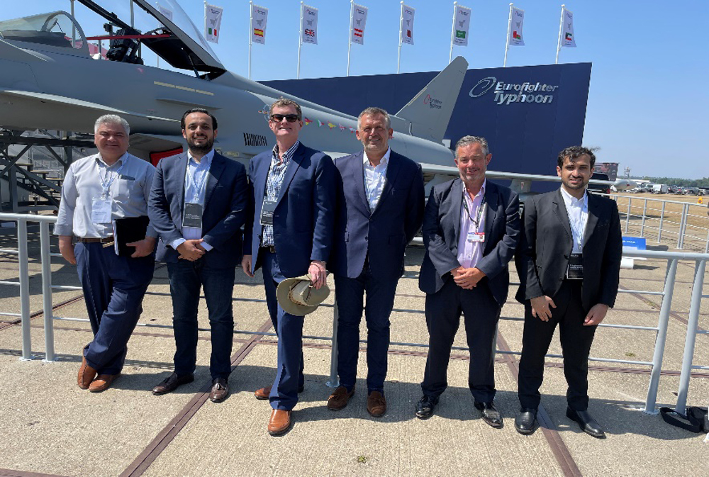 Officials of Portsmouth Aviation, Aplomado Investments and Qatar Free Zones during the event.