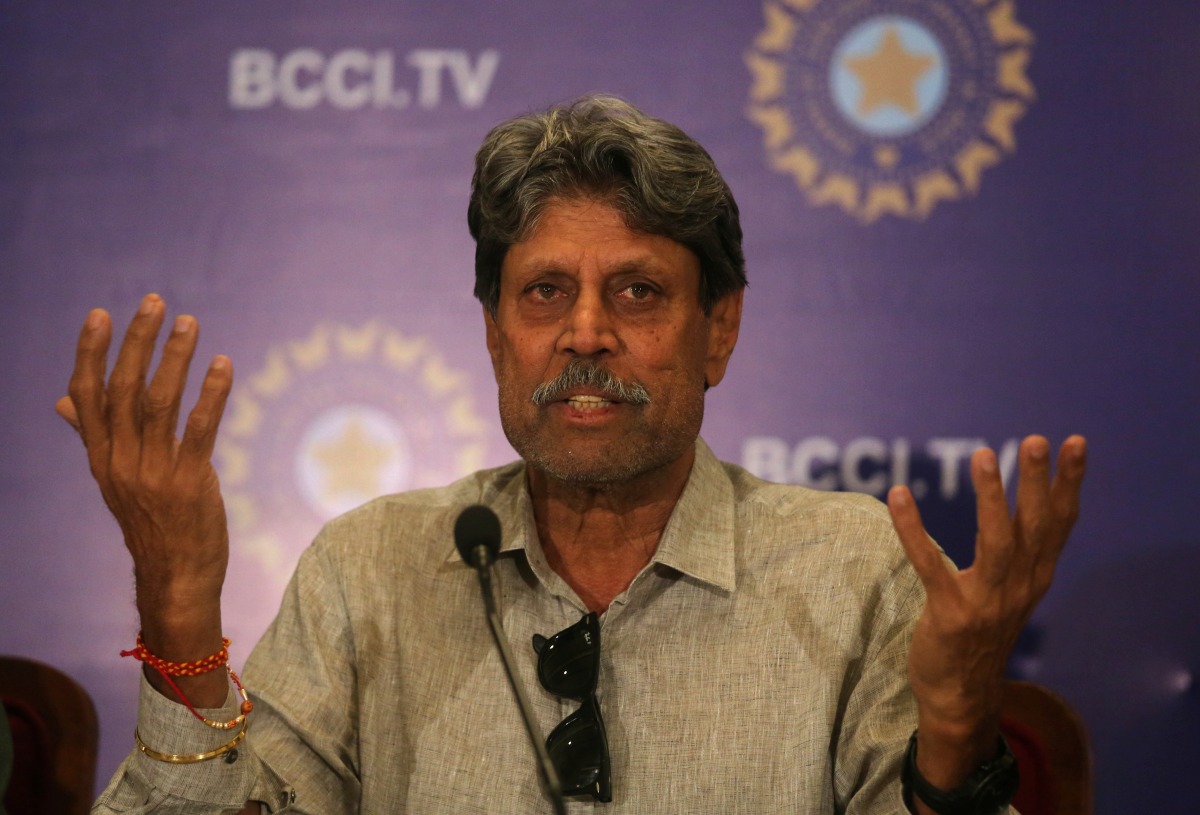 Kapil Dev, former Indian cricket captain and a member of the country's cricket board BCCI's Cricket Advisory Committee, speaks during a news conference in Mumbai, India, August 16, 2019. Reuters/Francis Mascarenhas

