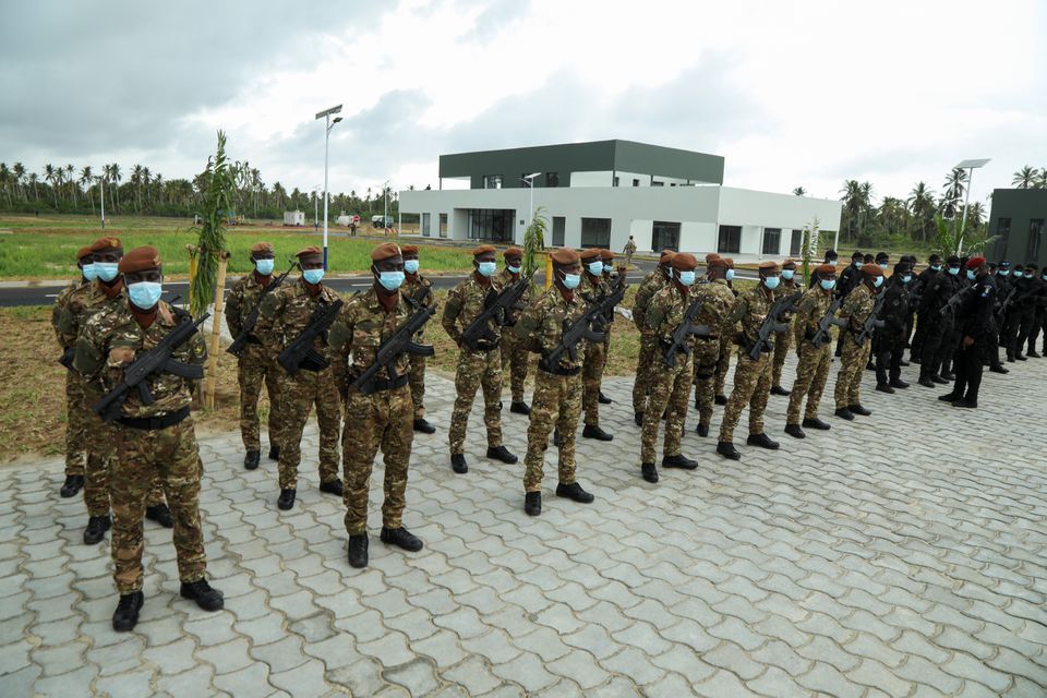 Ivorian soldiers are seen during the inauguration of a new international academy that will train civilian security experts and military officers in the fight against terrorism, in Jacqueville, Ivory Coast, on June 10, 2021. File Photo / Reuters
