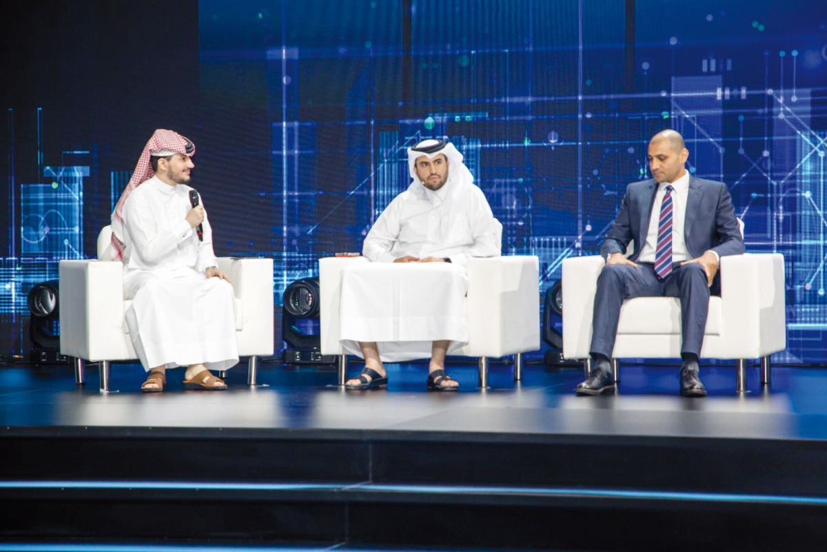 Thani Ali Al Malki (centre), Executive Director Business at Ooredoo, with other officials, during the Microsoft Qatar Datacentre Region launch, in Doha, recently. 