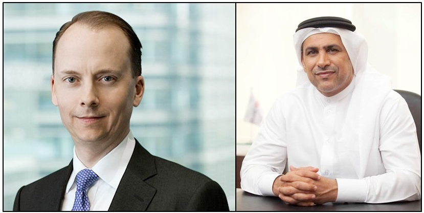 Stephen Moss (left), Regional Chief Executive for HSBC Middle East, North Africa and Turkey and Abdul Hakeem Mostafawi, CEO of HSBC Qatar.