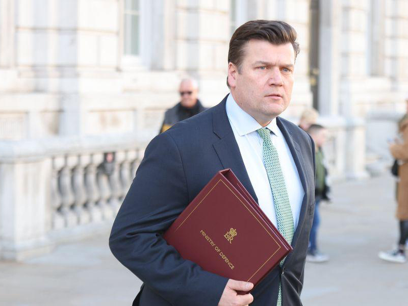 File photo of Armed forces minister James Heappey