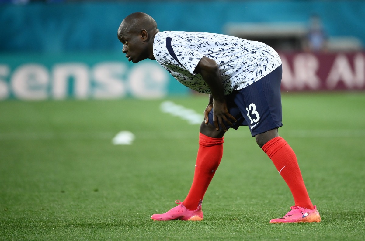 France's N'Golo Kante during the warm up before the Euro 2020 Round of 16 match against Switzerland at the National Arena Bucharest, Bucharest, Romania, on June 28, 2021.  File Photo / Reuters