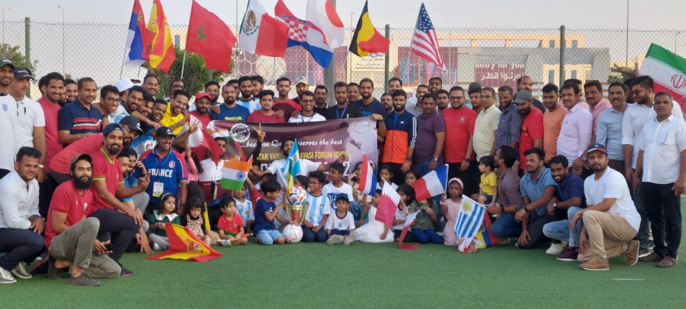 Participants during Soccer Fiesta 2022 organised by QVPF at Al Jazeera Academy.