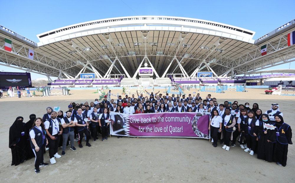 Volunteers at CHI Al Shaqab 2022 