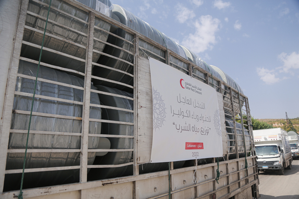 QRCS provides drinking water for 55,000 beneficiaries in Lebanon
