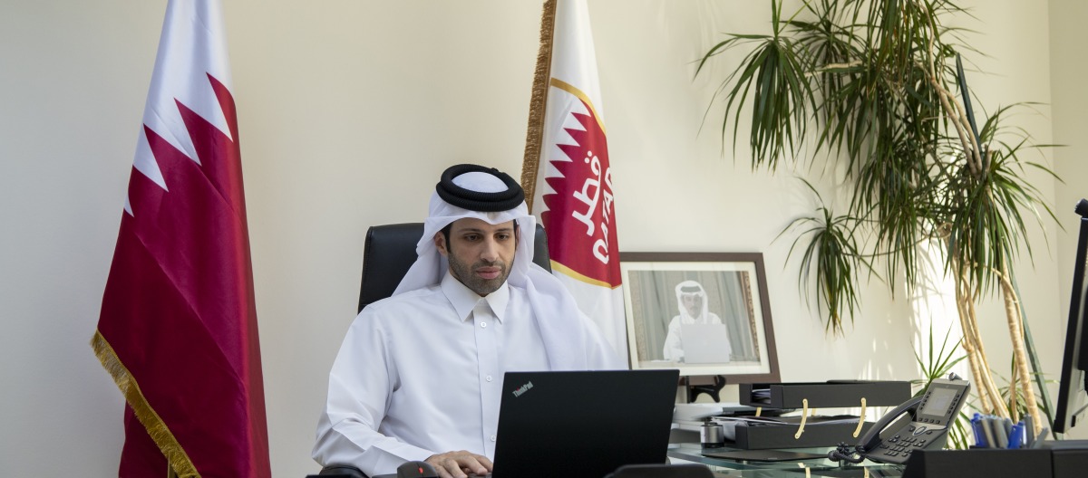 QOC Director of Legal Affairs Department Sheikh Ahmad bin Nooh Al Thani participated in a video conference yesterday. 