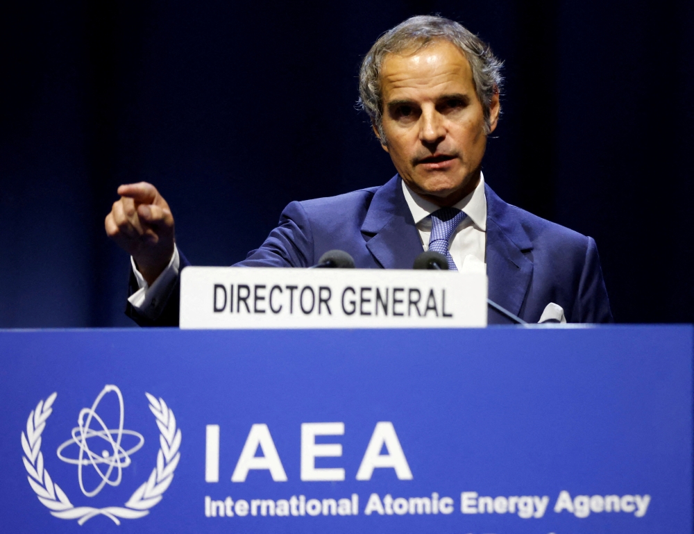International Atomic Energy Agency Director General Rafael Grossi attends the opening of the IAEA General Conference at their headquarters in Vienna, Austria, September 26, 2022. (REUTERS/Leonhard Foeger)