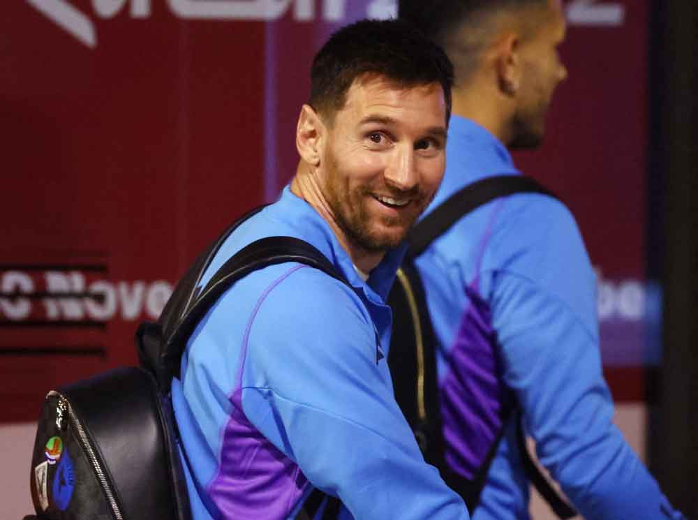 Argentina's Lionel Messi arrives in Doha for the FIFA World Cup Qatar 2022 Reuters/Hannah Mckay