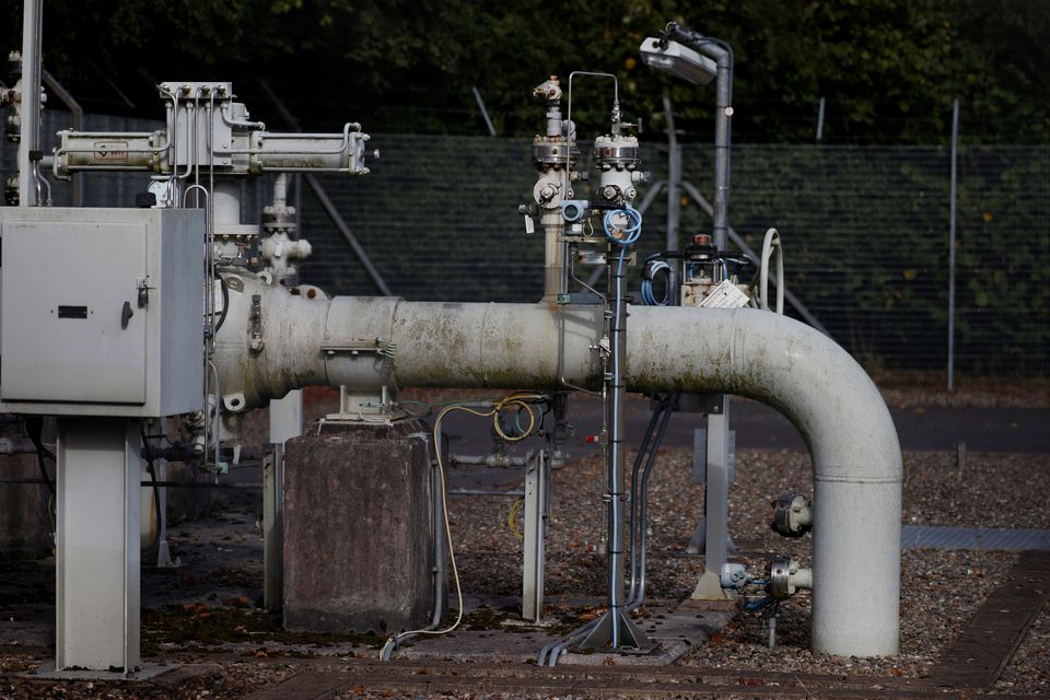 A section of gas pipeline is seen at a National Grid facility near Knutsford, Britain, October 11, 2021. File Photo / Reuters