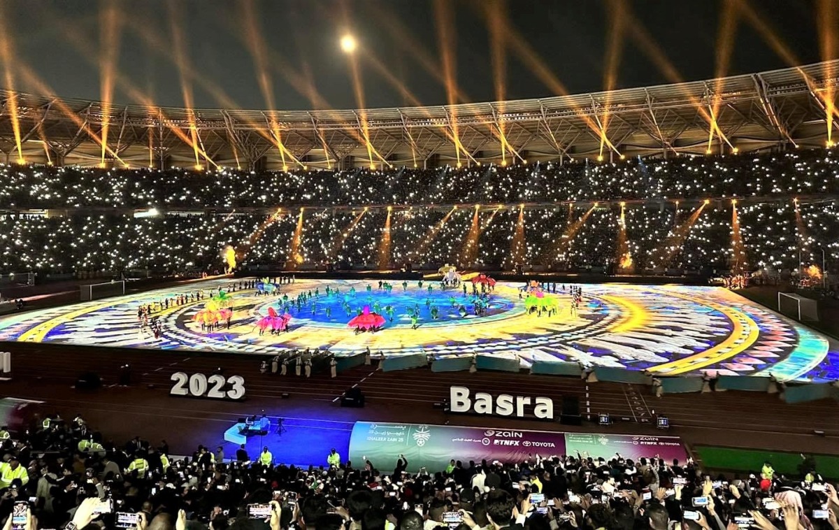 The Gulf 25 opening ceremony tells the story of Iraq's history and heritage. (QNA)