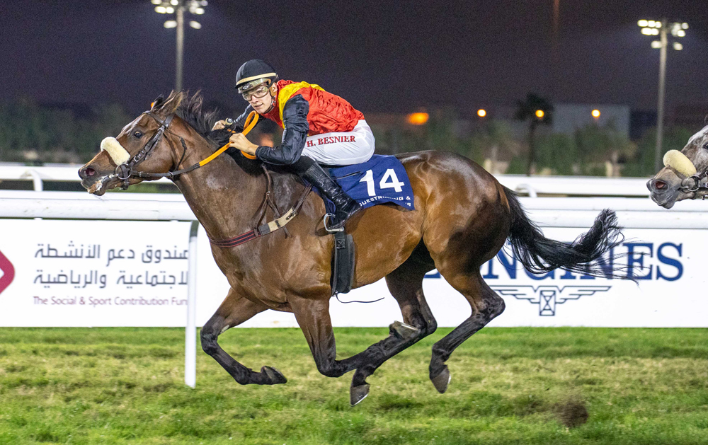 Hugo Besnier guides Sir Min to victory. Pictures: Juhaim/QREC
