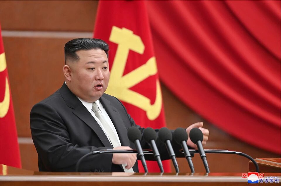 North Korean leader Kim Jong Un attends a session of the sixth enlarged meeting of the eighth Central Committee of the Workers' Party, in Pyongyang, North Korea, in this photo released on January 1, 2023 by North Korea's Korean Central News Agency (KCNA). File Photo / Reuters
