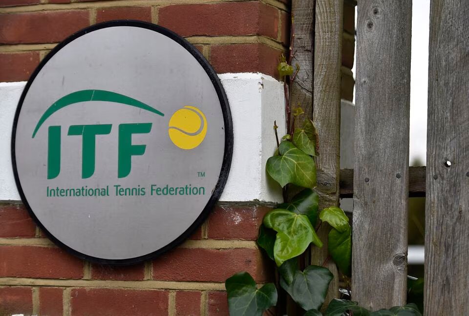 A logo is seen at the entrance to the International Tennis Federation headquarters, where the Tennis Integrity Unit is based, in London, Britain on January 18, 2016. File Photo / Reuters