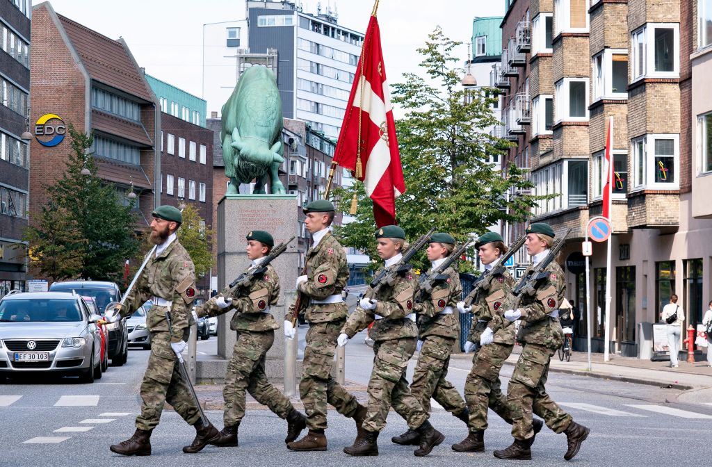 File Photo: Soldiers parade through Aalborg, Denmark. (Henning Bagger/AFP/Getty Images)