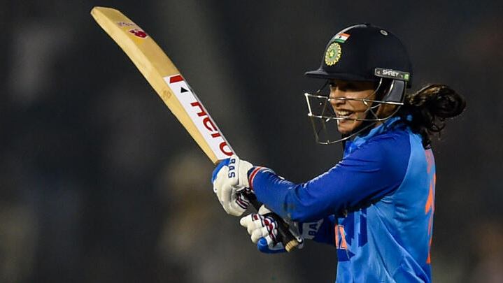India's Smriti Mandhana, shown here during the Commonwealth Games in 2022, was the most expensive player at auction. Darren Staples / AFP